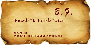 Buczák Felícia névjegykártya